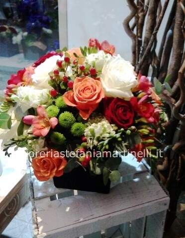 composizione mista su spugna