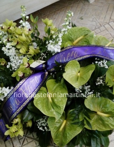 Cuscino funebre fiori di stagione