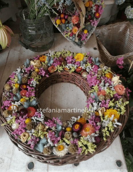 Cesto fiori essiccati