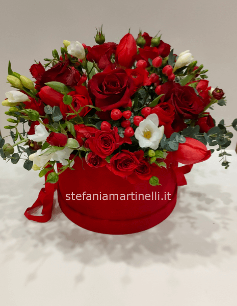 Flower box  in velluto